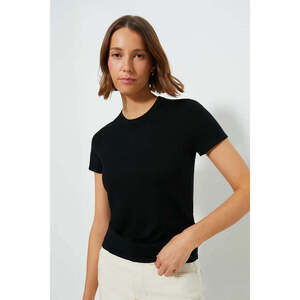 Tuckernuck Black Cashmere Silk Blend Katie Tee